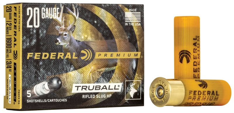 Federal TruBall Rifled Slug 20 Gauge 328 Grain 2-3/4"