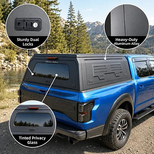 GullWing Aluminum Truck Cap for Ford F150 - Overland Truck Canopy