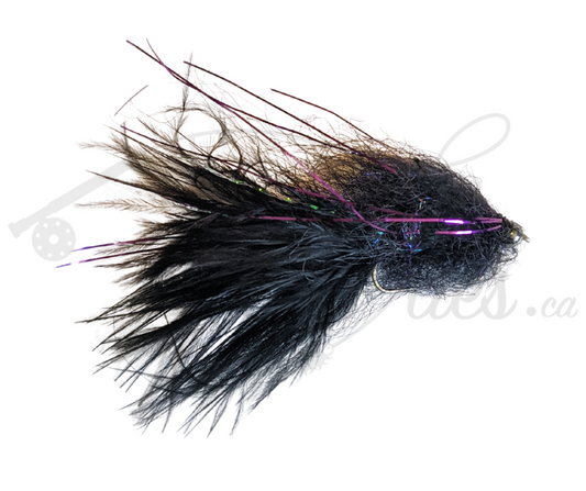 Tungsten Beadhead Leech Black/Purple