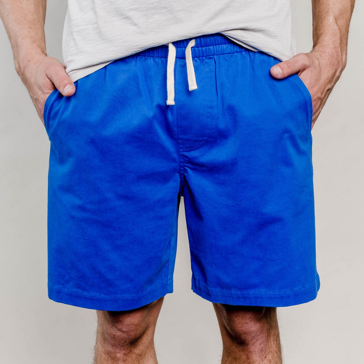 United By Blue Mens Spence Cotton Stretch Athletic Shorts 8" Inseam
