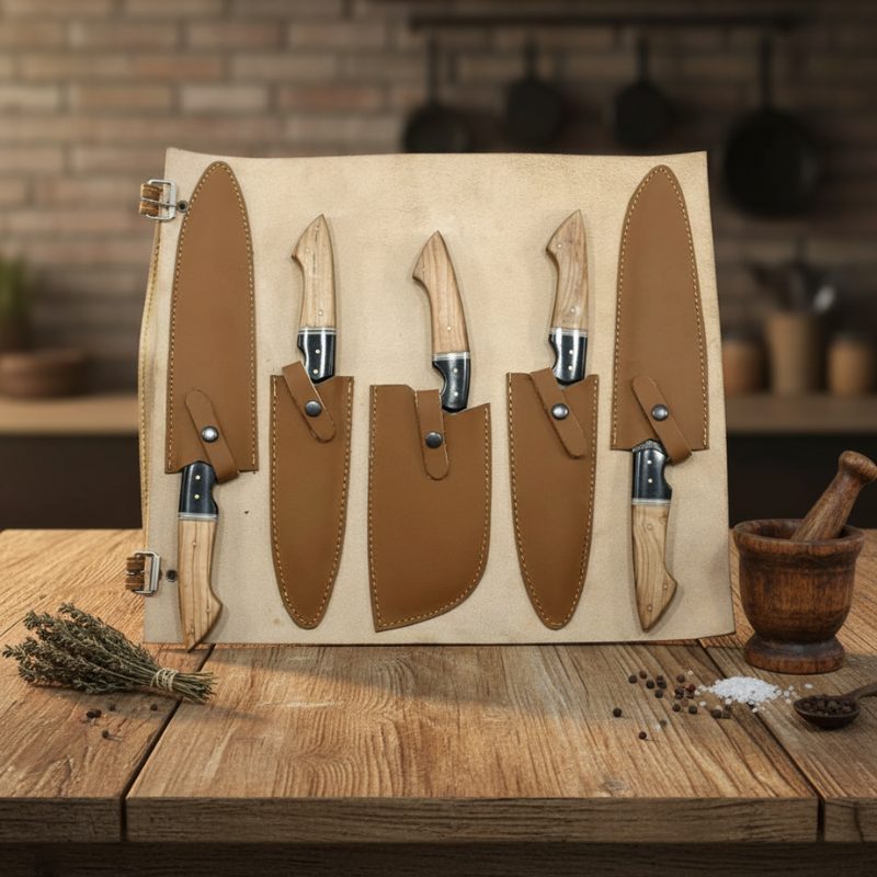 13.5" Damascus Steel Hunting Knife Set (14325)