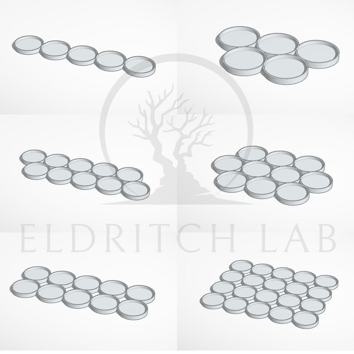 Round Movement Trays 32mm