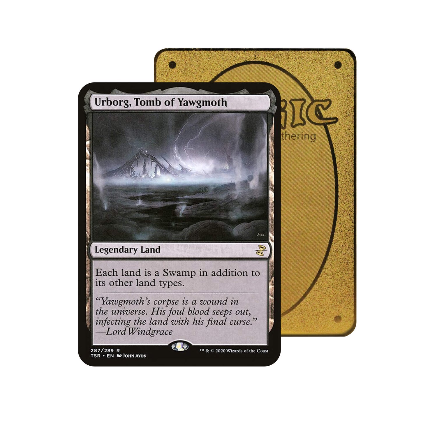 Urborg, Tomb of Yawgmoth Metal Orica Card
