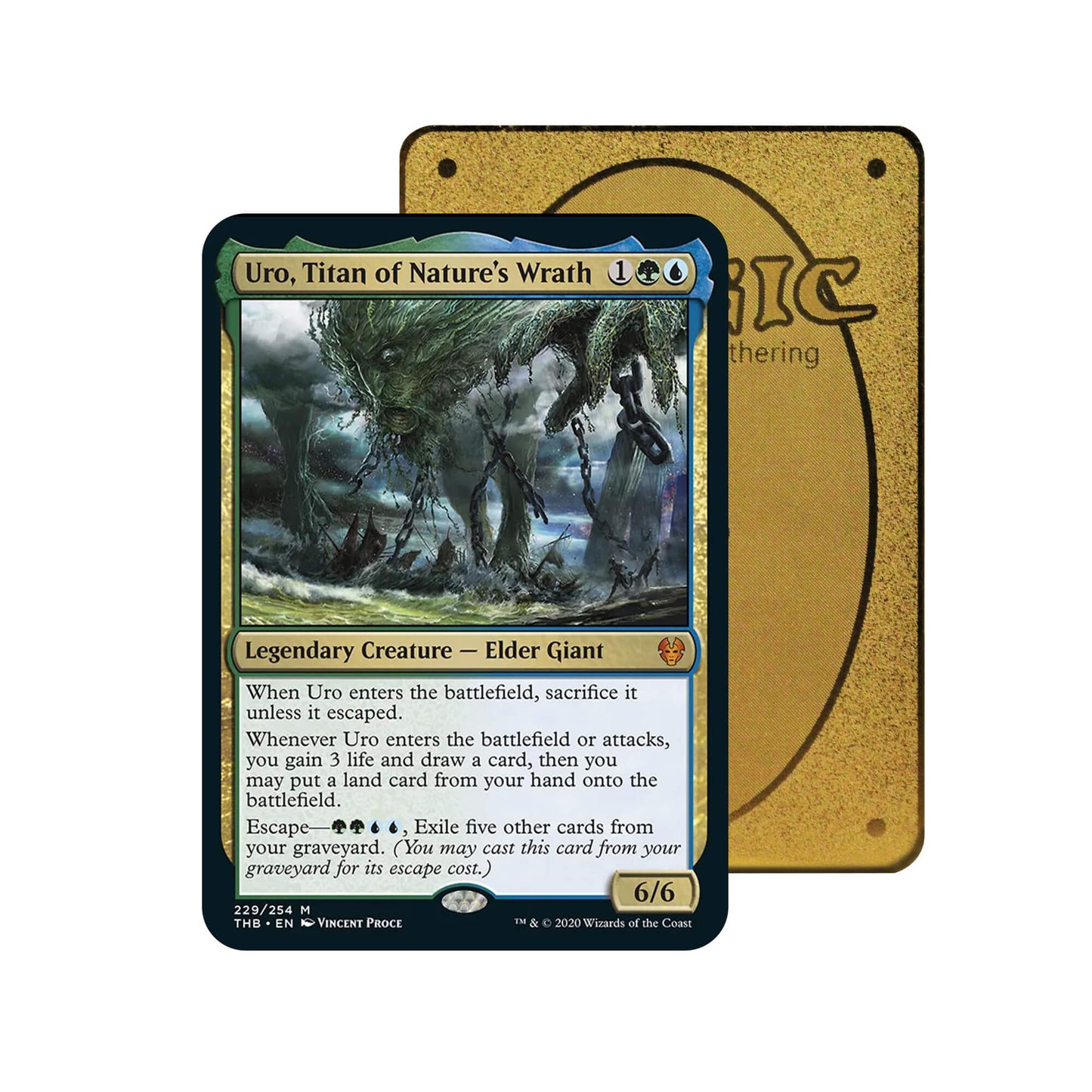 Uro, Titan of Nature's Wrath Metal Orica Card