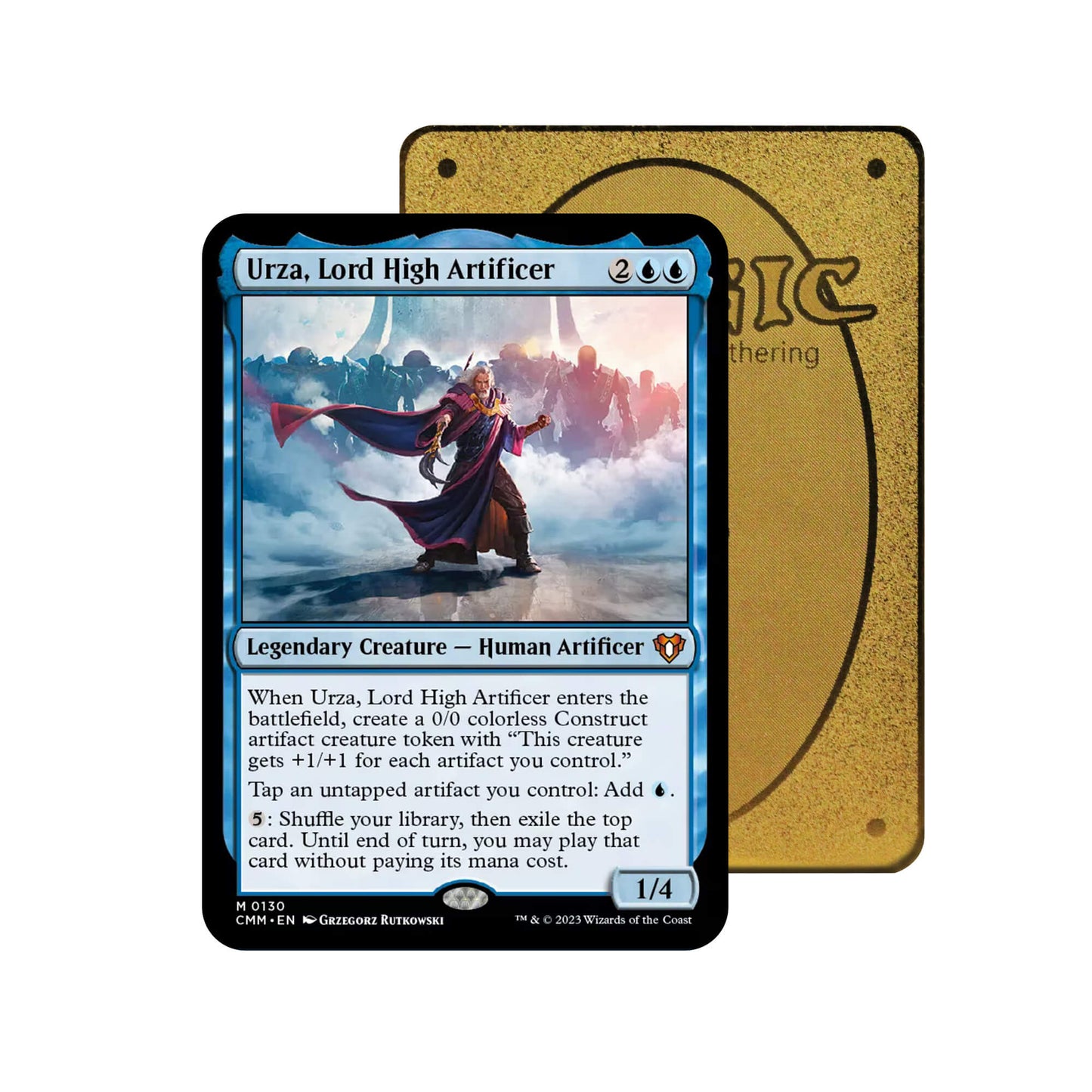 Urza, Lord High Artificer Metal Orica Card