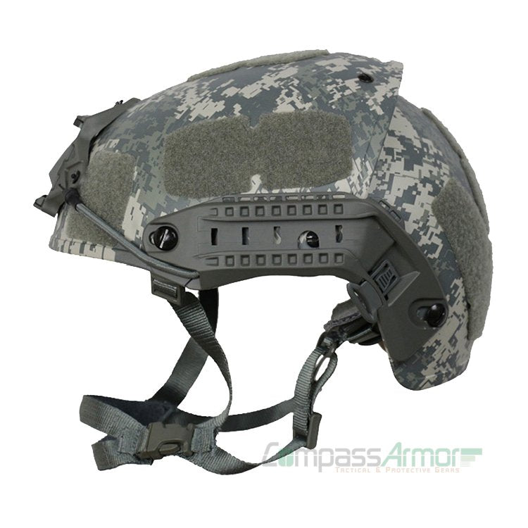 VBH-RM Coyote Brown Ventilated Ballistic Helmet with Sides-rails and NVG mount