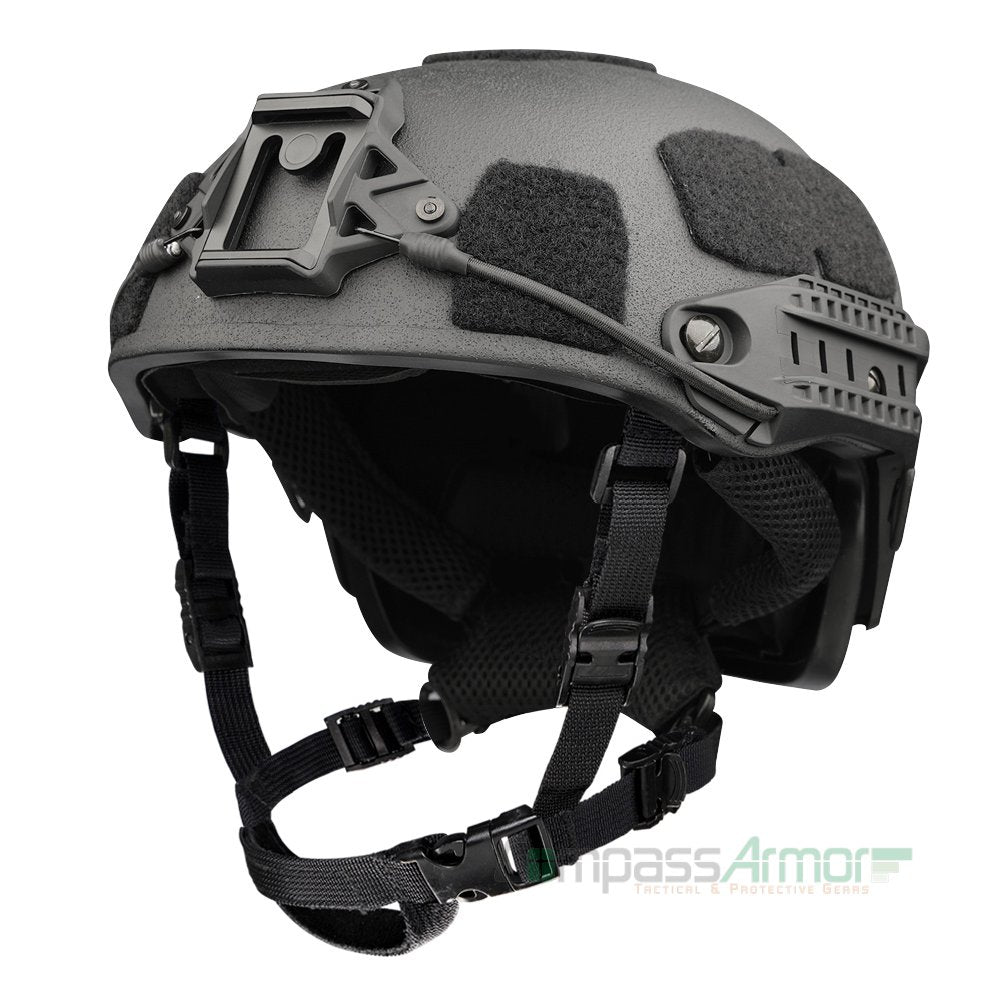 VBH-RM Coyote Brown Ventilated Ballistic Helmet with Sides-rails and NVG mount