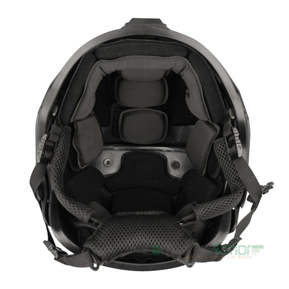 VBH-RM Coyote Brown Ventilated Ballistic Helmet with Sides-rails and NVG mount