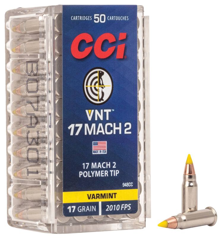 CCI VNT™ 17 Mach 2 17 Grain