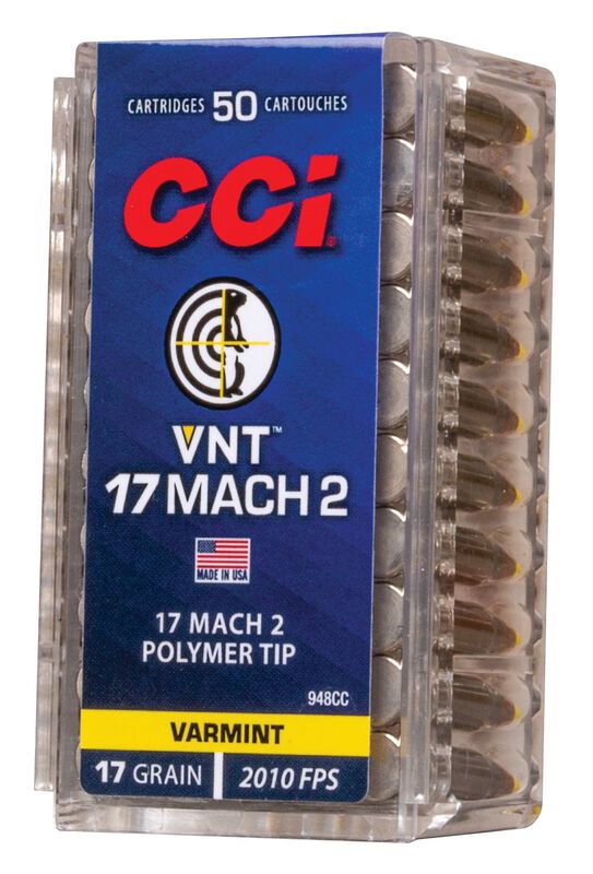 CCI VNT™ 17 Mach 2 17 Grain