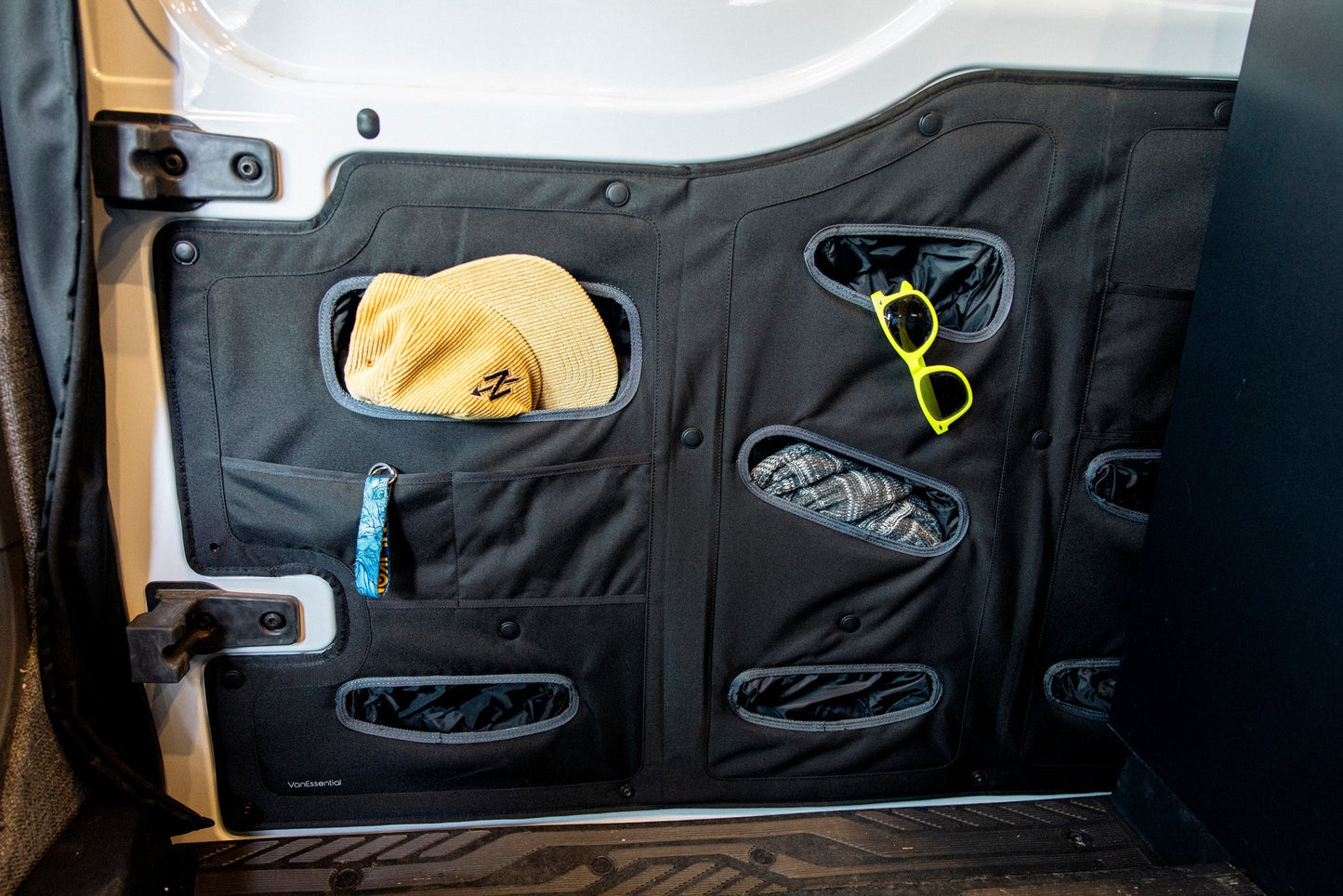 VanEssential Ford Transit Lower Sliding Door Storage Panel