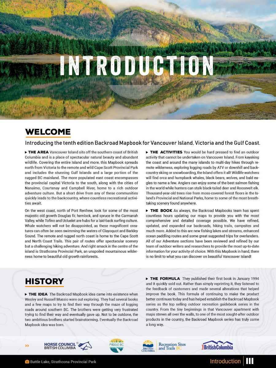 Vancouver Island BC Backroad Mapbook