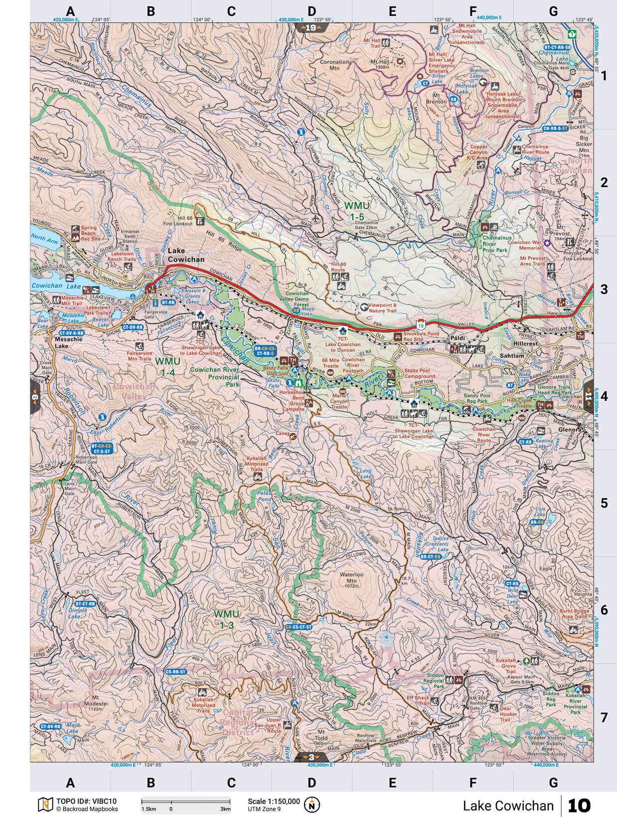 Vancouver Island BC Backroad Mapbook