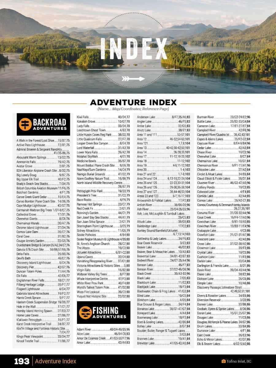 Vancouver Island BC Backroad Mapbook