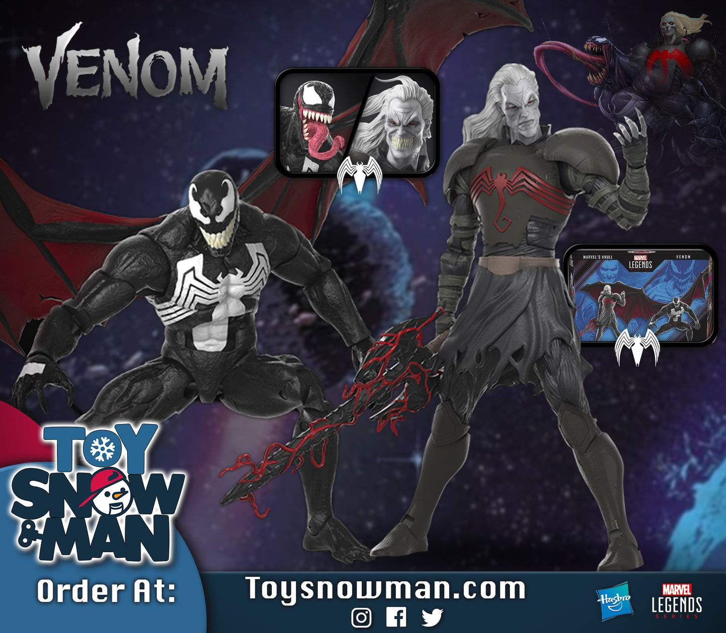Marvel Legends Series 60th Anniversary Marvel’s Knull and Venom 2-Pack