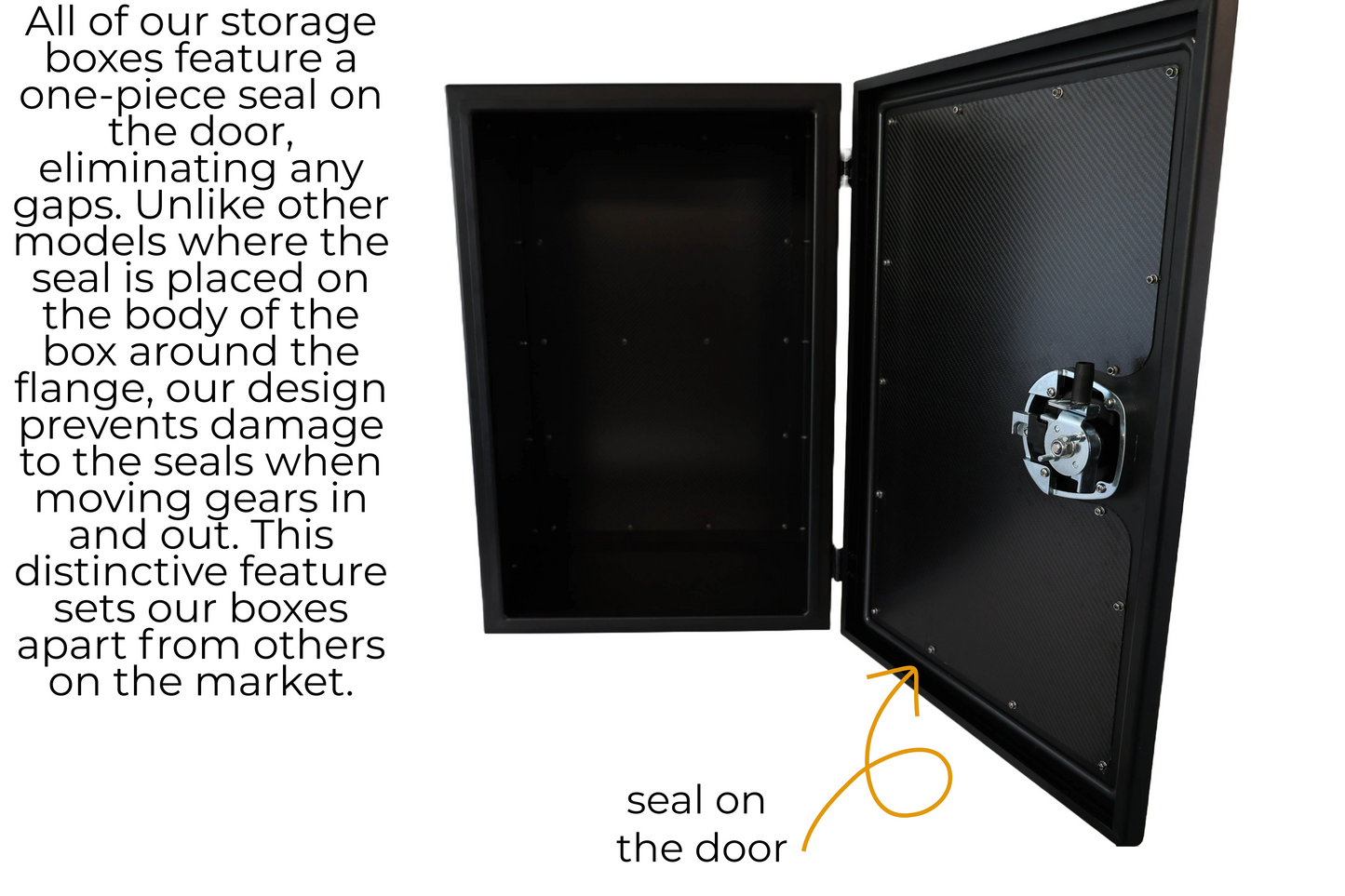 Venti Aluminum Camper Van Rear Door Storage Box