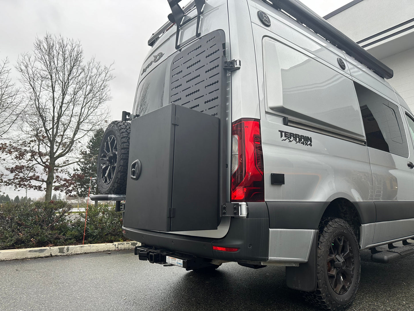Venti Aluminum Camper Van Rear Door Storage Box