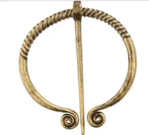Viking Cowboy Badge Belt Buckle Collar Brooch