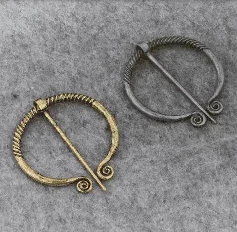 Viking Cowboy Badge Belt Buckle Collar Brooch