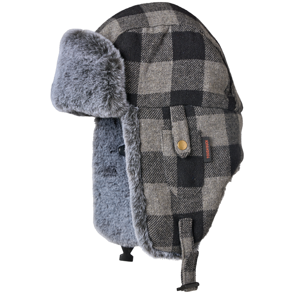 Tough Duck Buffalo Check Aviator Hat (WA67)