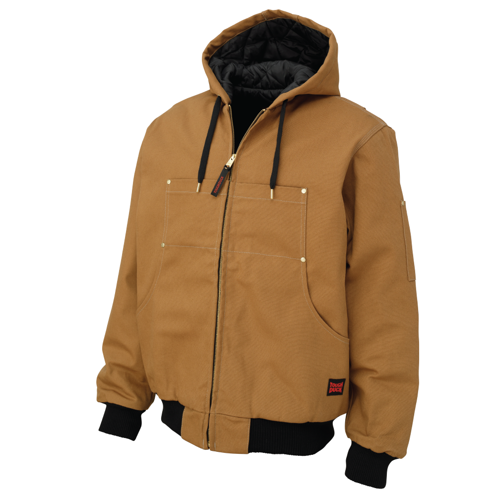 Tough Duck Men's Duck Classic Hooded Bomber Jacket (WJ30)