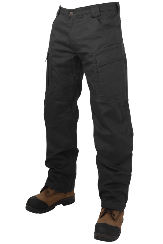 Tough Duck Men's Relaxed-Fit Fleece-Lined Tough Flex Twill Cargo Pant (WP06)