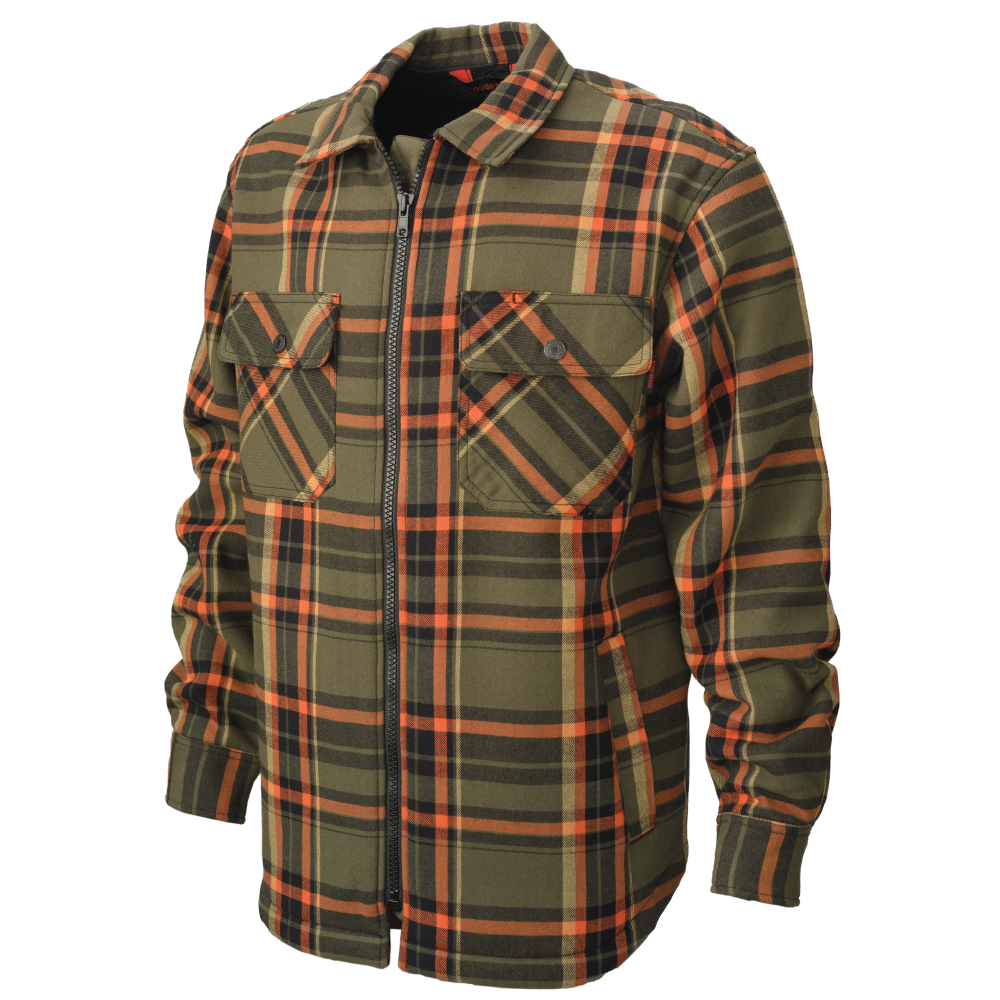 Tough Duck Men's Sherpa-Bonded Flannel Jac-Shirt (WS15)