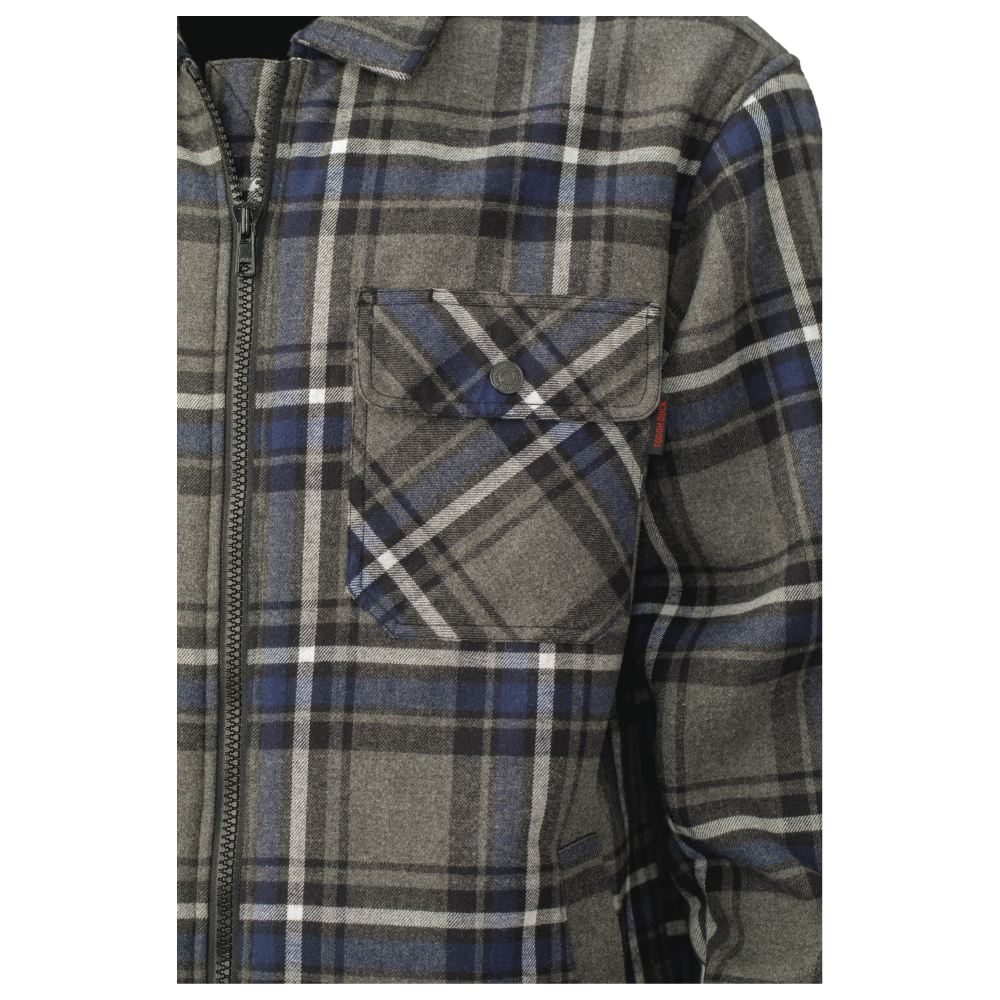 Tough Duck Men's Sherpa-Bonded Flannel Jac-Shirt (WS15)