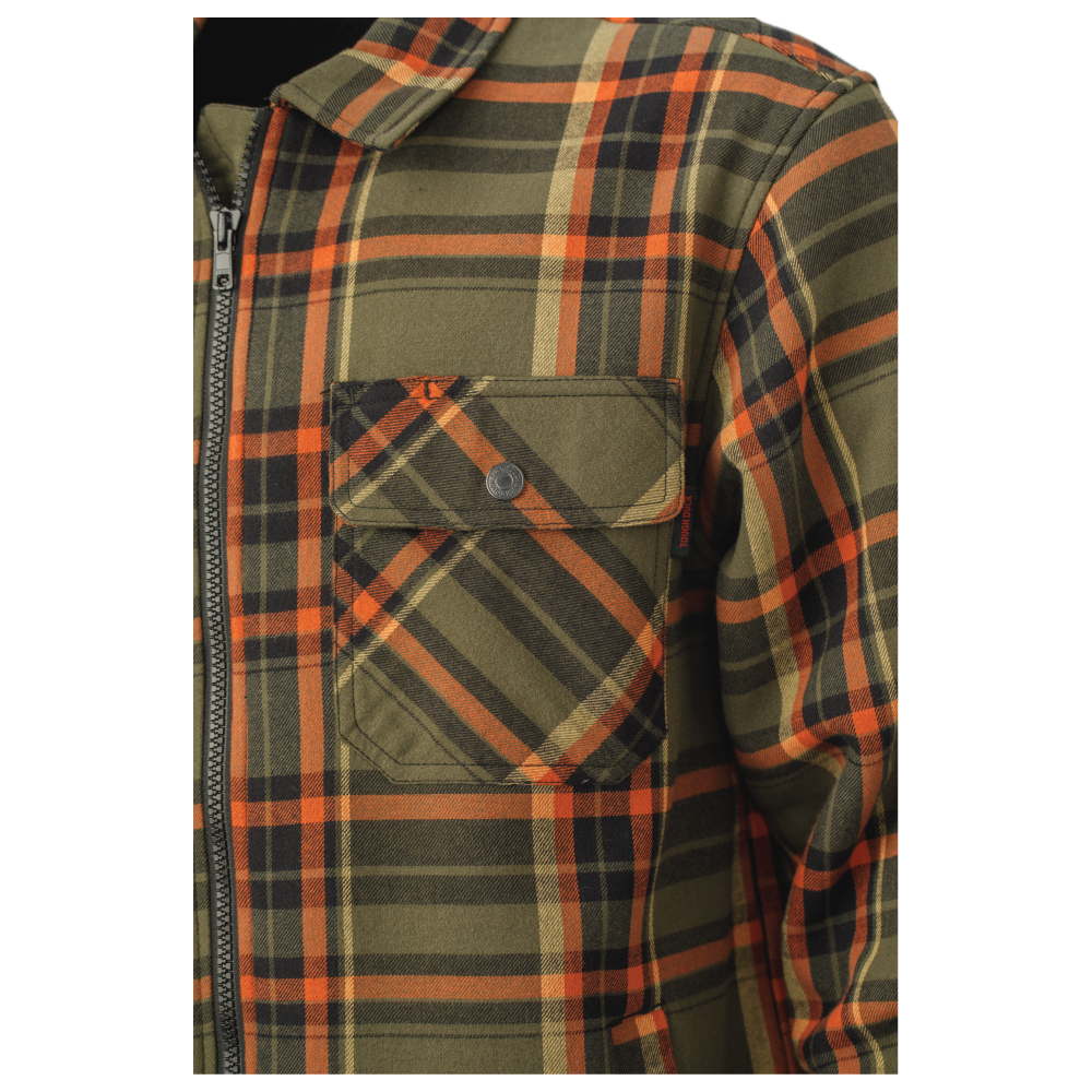 Tough Duck Men's Sherpa-Bonded Flannel Jac-Shirt (WS15)