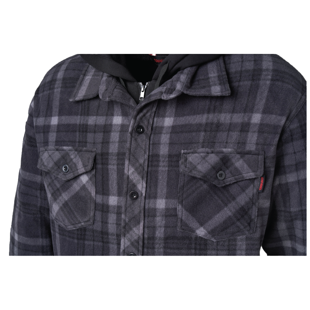 Tough Duck Men's Sherpa-Lined Fleece Jac-Shirt (WS16)