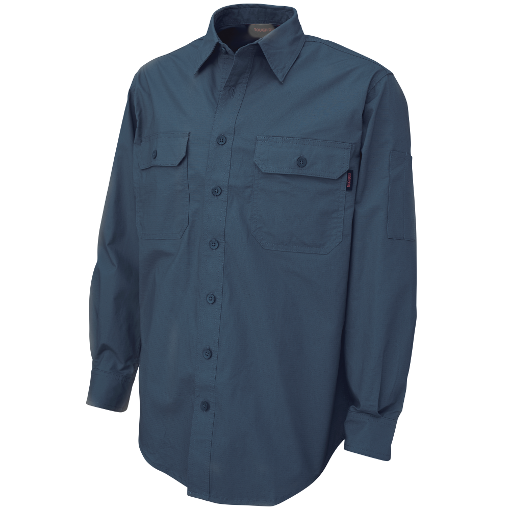 Tough Duck Men's Long-Sleeve Tough Flex Ripstop Shirt (WS19)