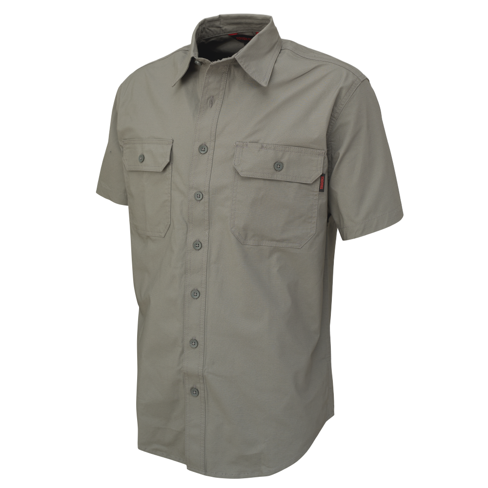 Tough Duck Men's Short-Sleeve Tough Flex Ripstop Shirt (WS20)