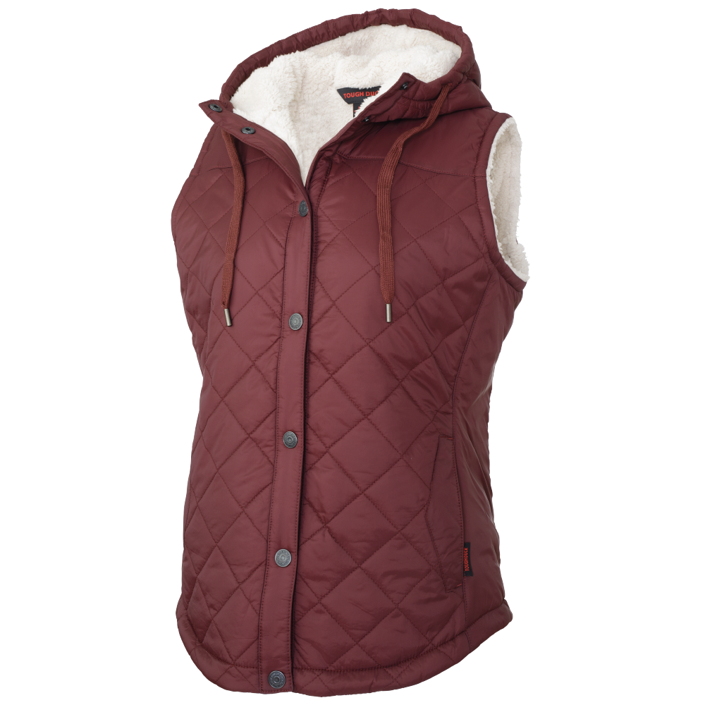 Tough Duck Women's Quilted Sherpa-Lined Vest (WV10)