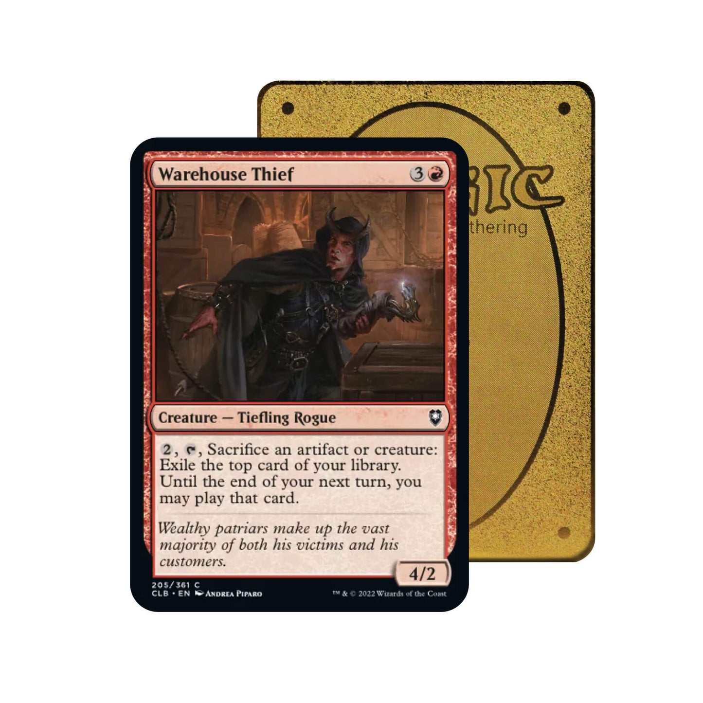Warehouse Thief Metal Orica Card