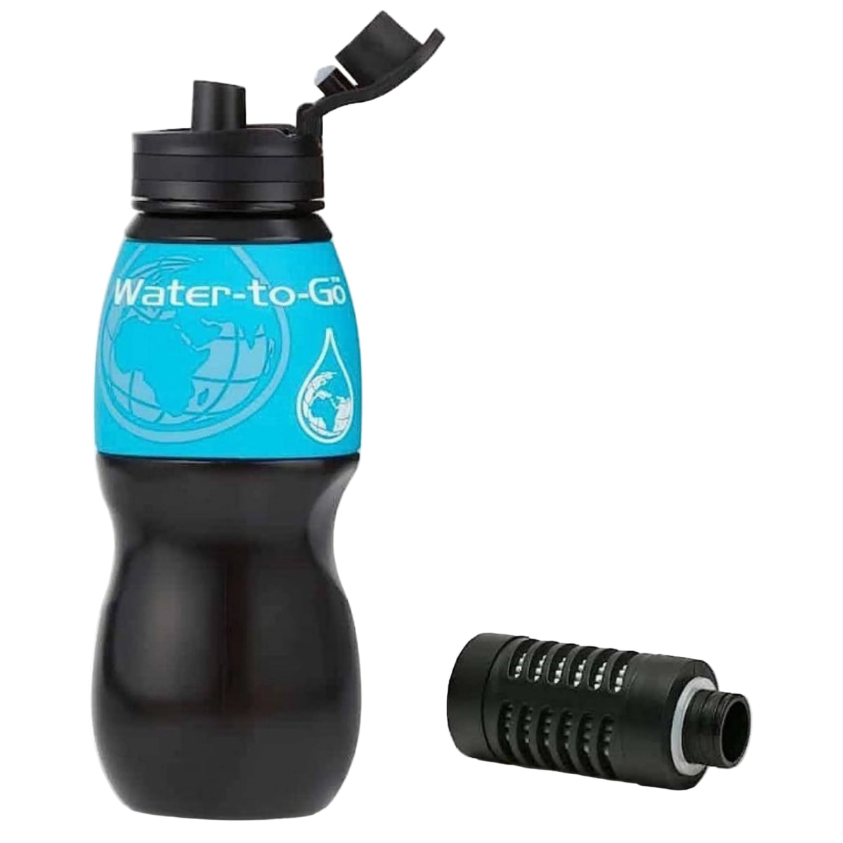 Water-to-Go 750 mL Water Purification Filter Bottle | Removes Waterborne Viruses!
