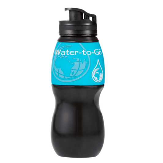 Water-to-Go 750 mL Water Purification Filter Bottle | Removes Waterborne Viruses!