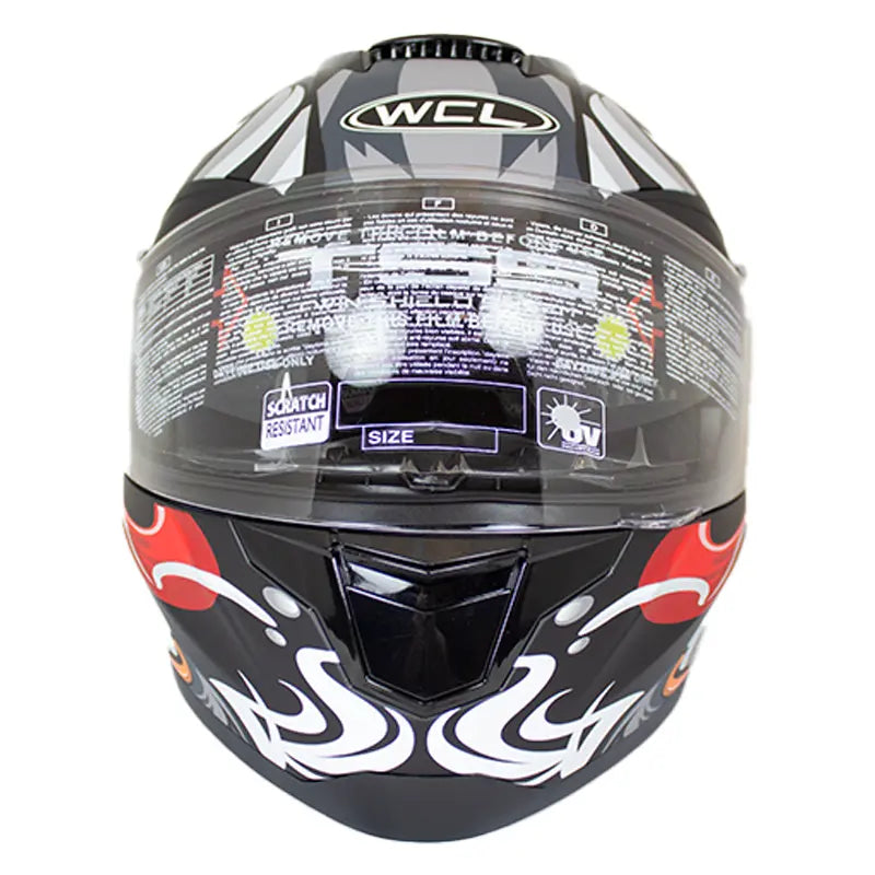 West Coast Leather Monster Skull Biker Helmet