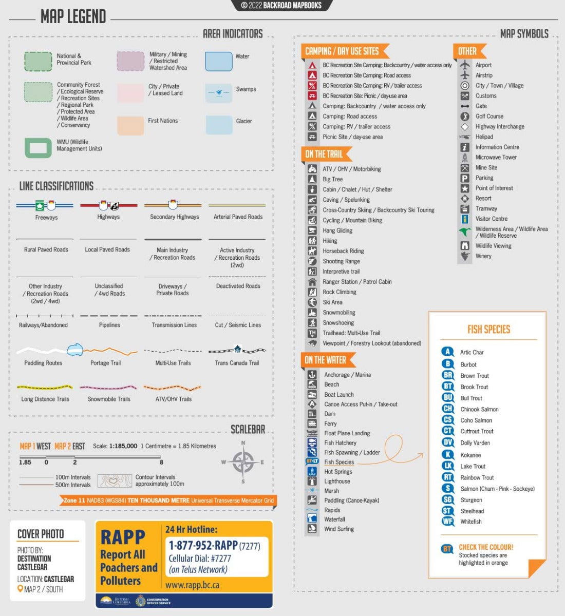 West Kootenay BC - Recreation Map