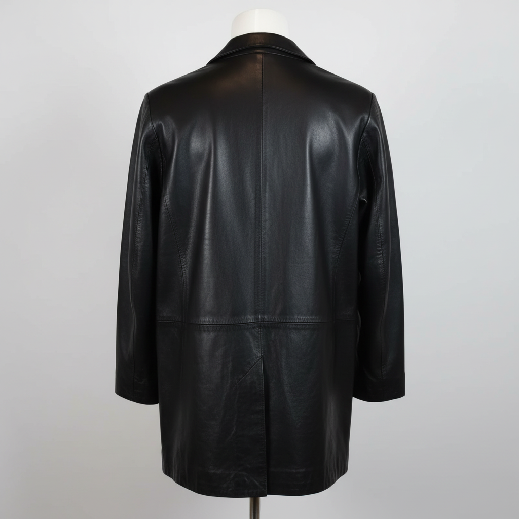 Women's Mid-Length Leather Trench Coat | Leather Jacket