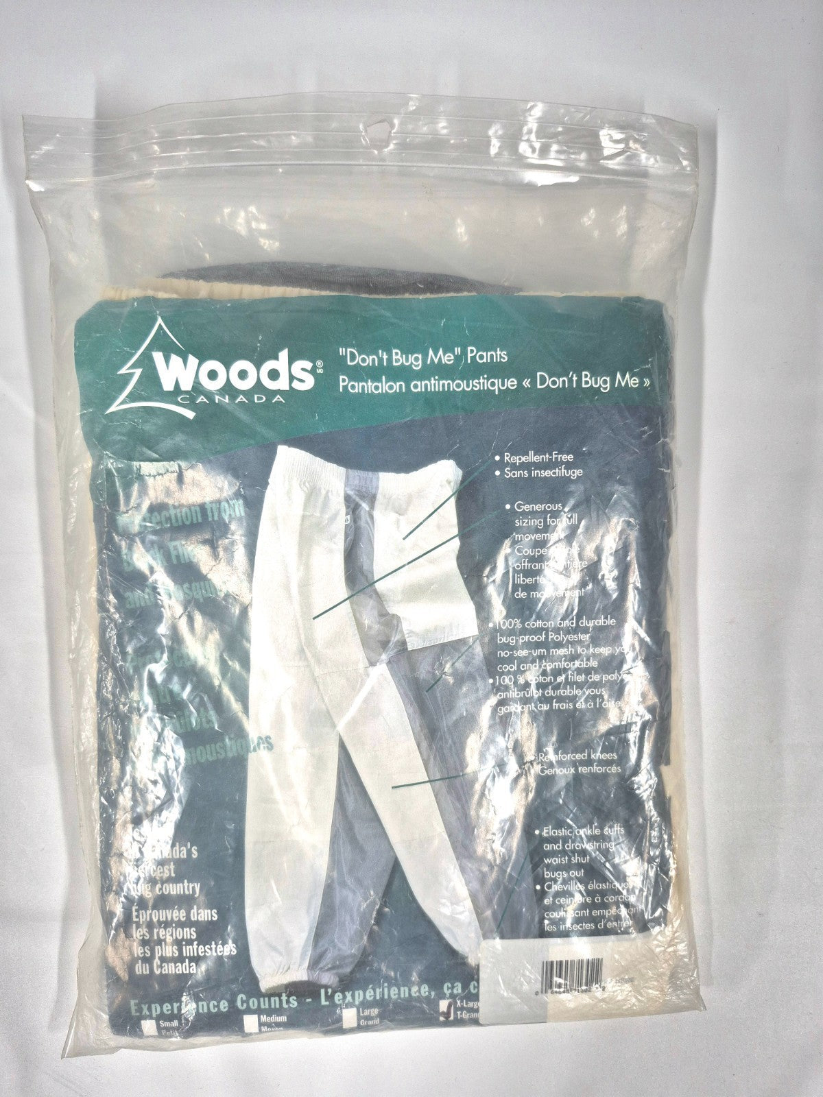 Woods Canada "Dont Bug Me" Unisex Bug Pants Size: XL (37-41")