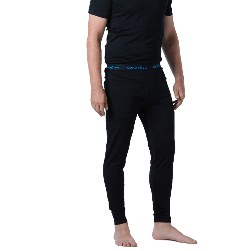 Men's 100% Merino Wool Long Underwear Base Layer Leggings 260 GSM - Heavyweight