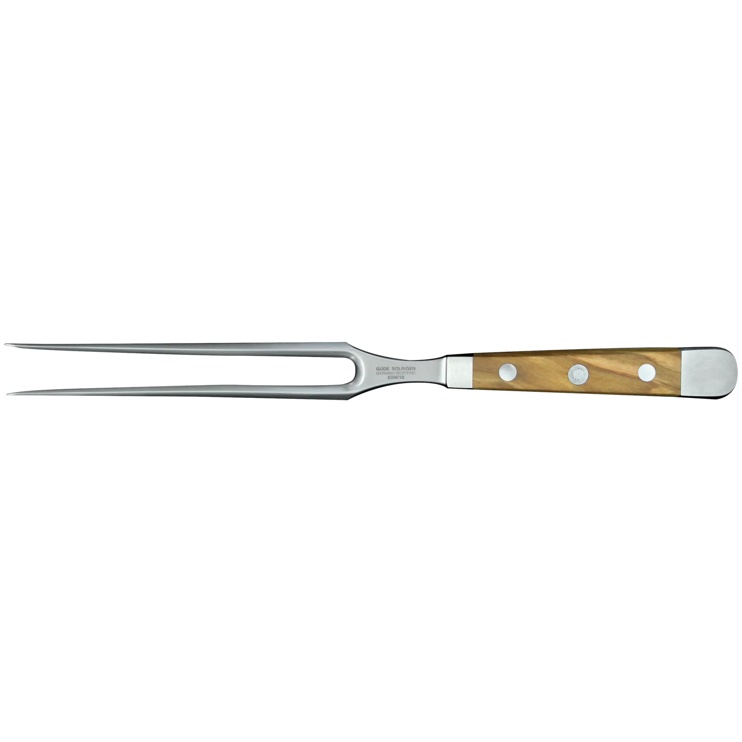 ALPHA OLIVE | Meat Fork 7"  | Forged Steel / Olive wood handle
