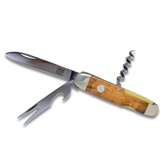 ALPHA OLIVE | Pocket Knife with pitch fork