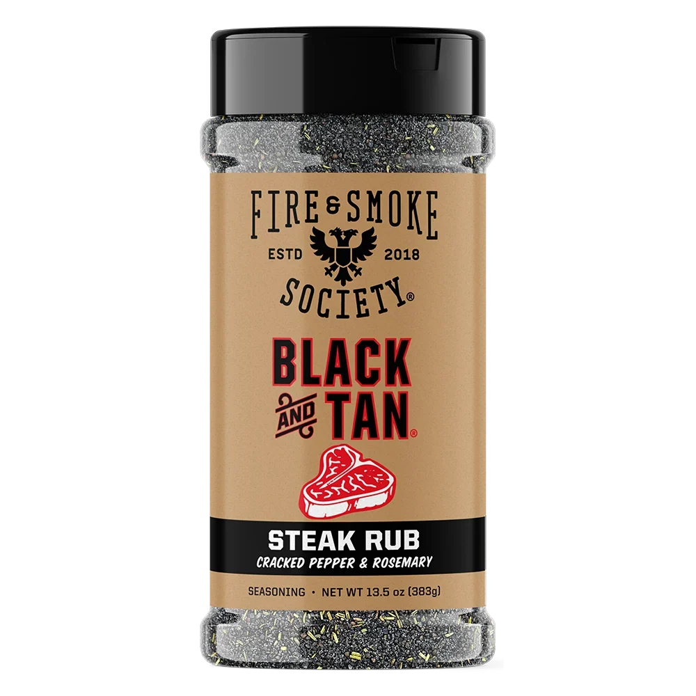 Fire & Smoke Society Black & Tan Steak Rub – 13.6 oz