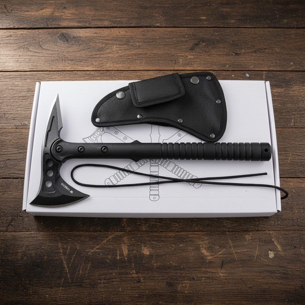 15.08" Tactical Tomahawk Axe with a sheath (XTR-HKN120)