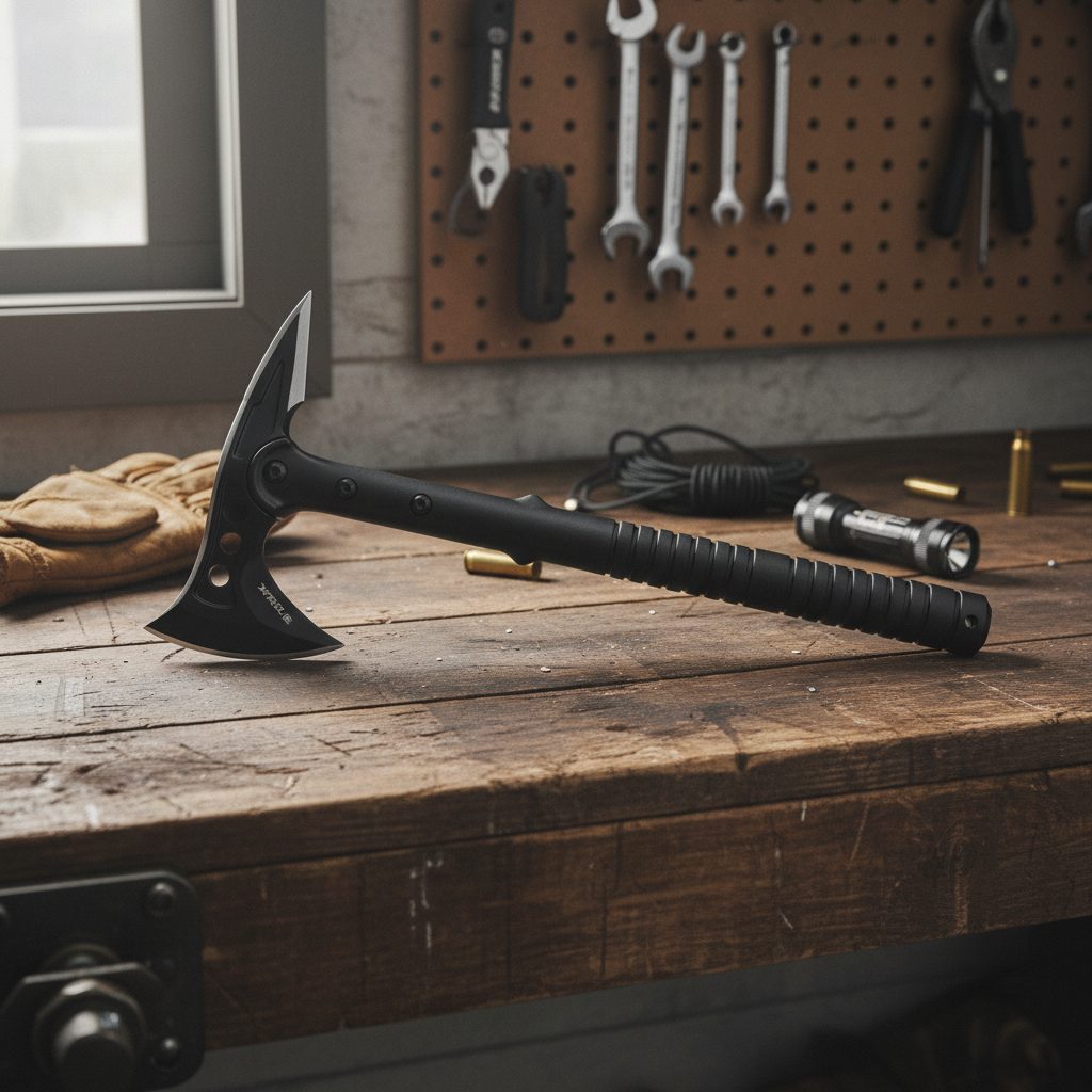 15.08" Tactical Tomahawk Axe with a sheath (XTR-HKN120)
