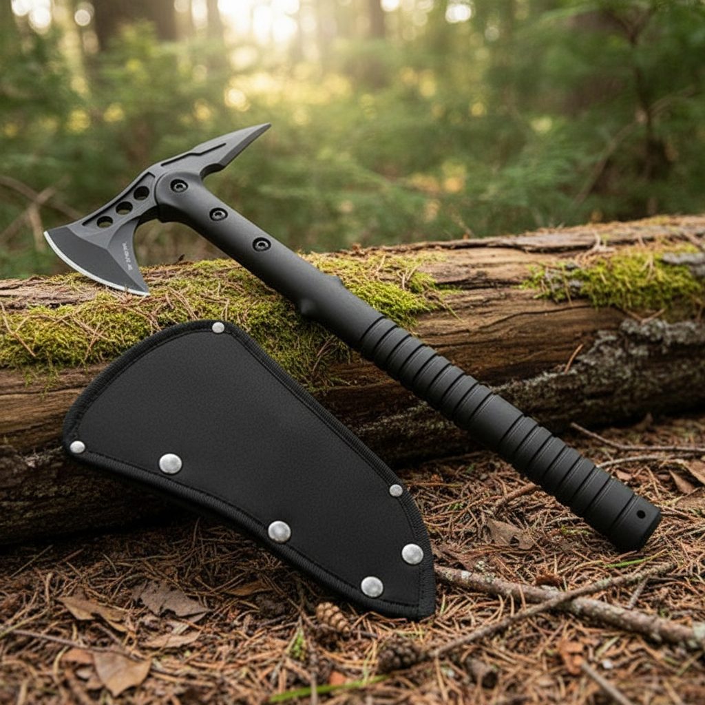 15.08" Tactical Tomahawk Axe with a sheath (XTR-HKN120)