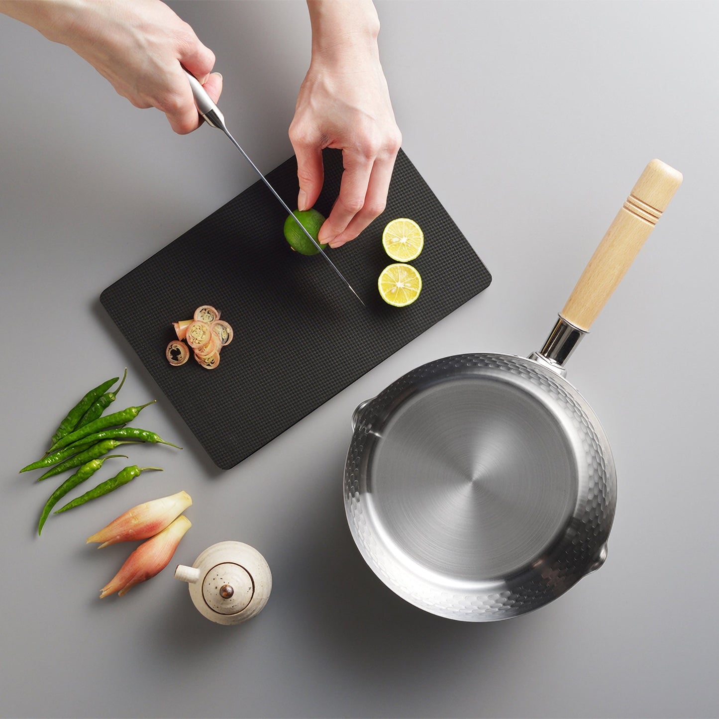 Yoshikawa Yukihira Saucepan 20 cm Stainless Steel  | 2.1L