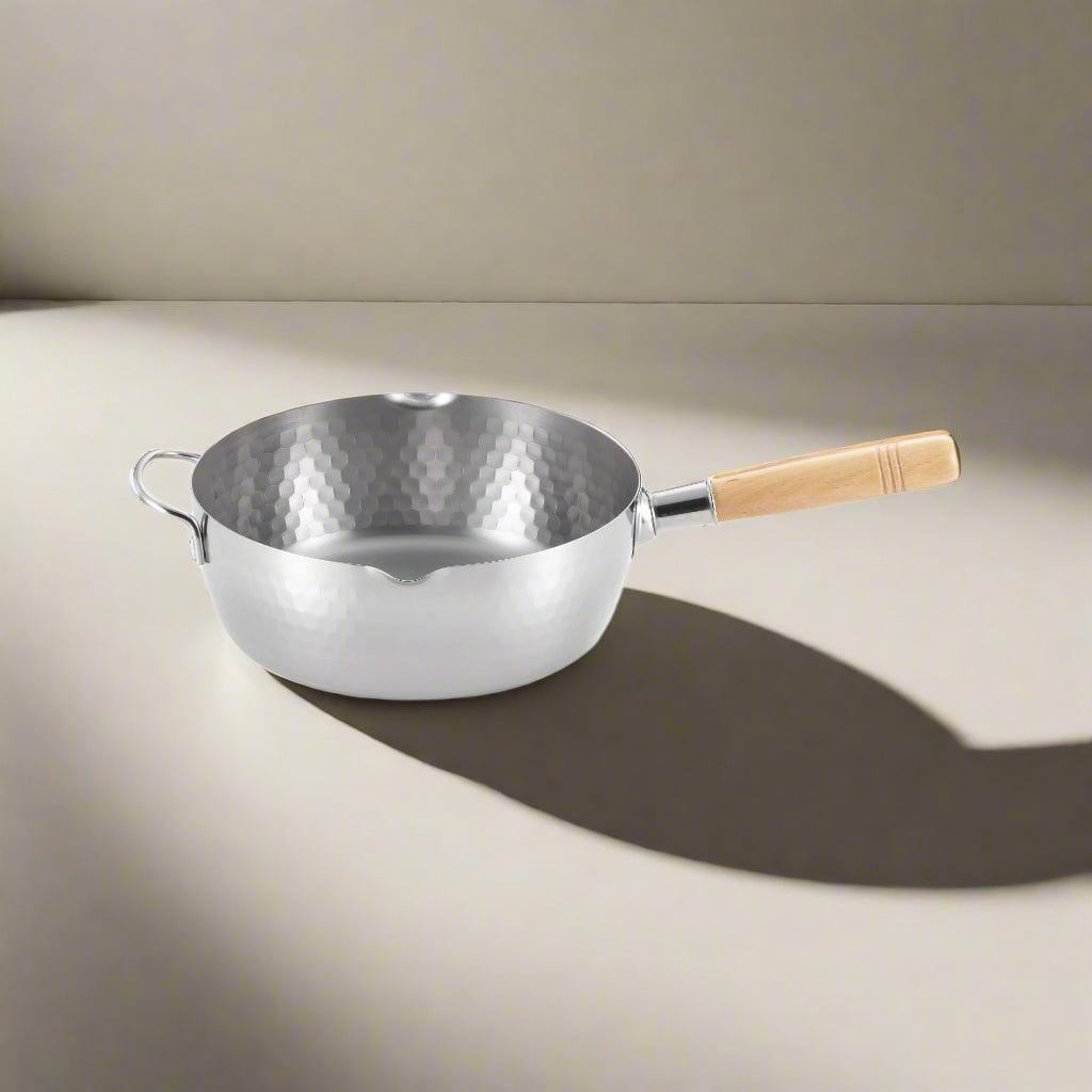 Yoshikawa Yukihira 24cm Pot Stainless Steel | 3.6L with Wooden Handle