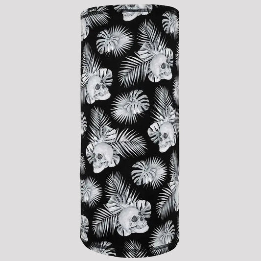 ZANheadgear Skull and Palm Leaves Motley Tube